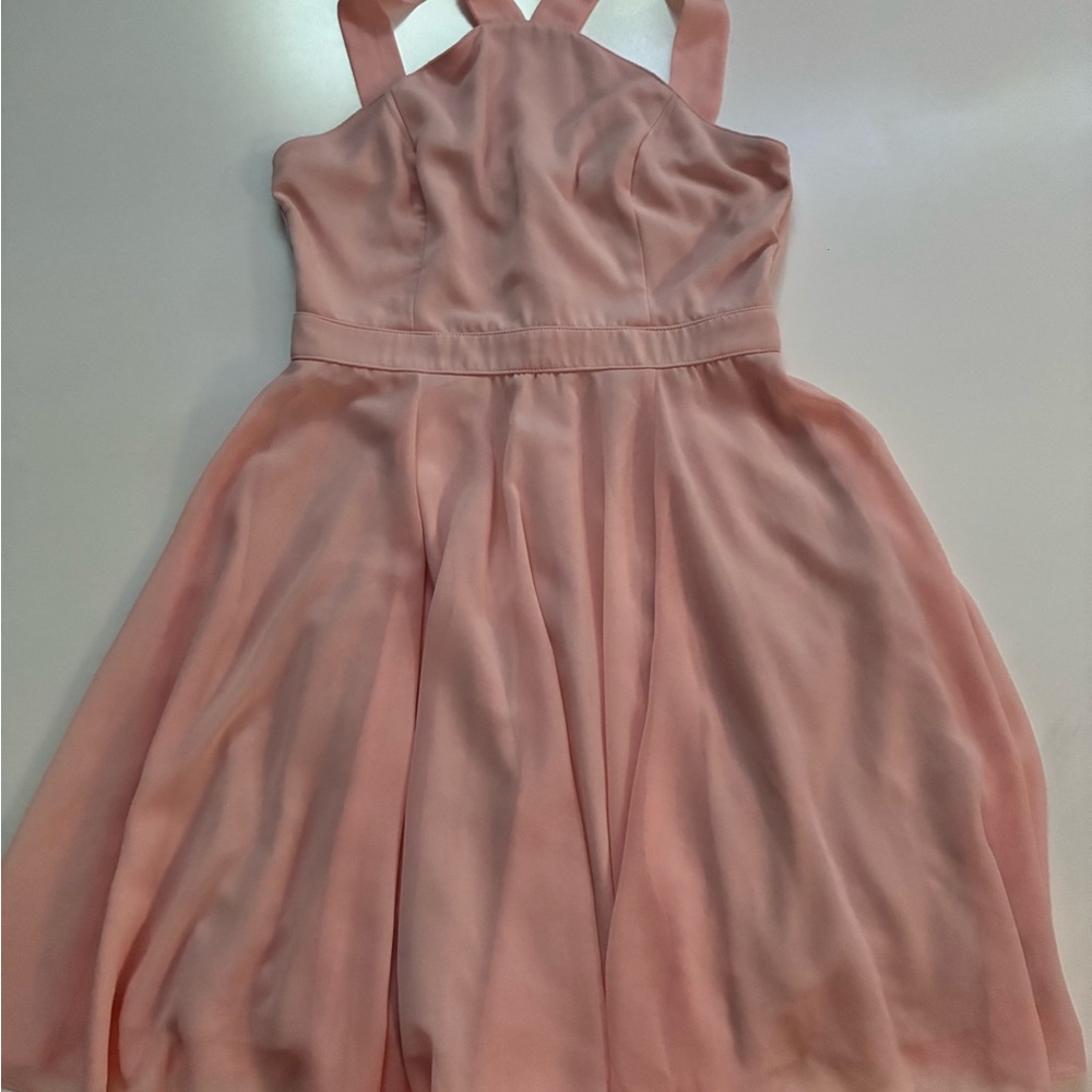 Lulu's Blush Pink Formal Kids Dress